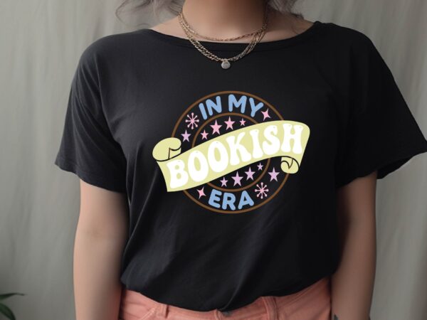 In my bookish era t shirt design for sale In my bookish era t shirt design for sale