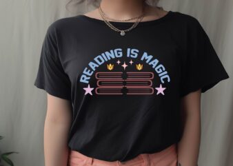 Reading is Magic t shirt design online