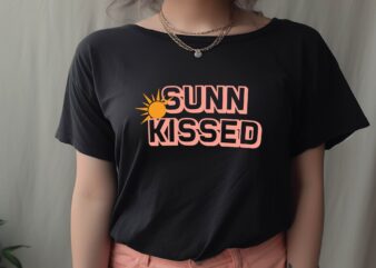 SUNKISSED t shirt template vector