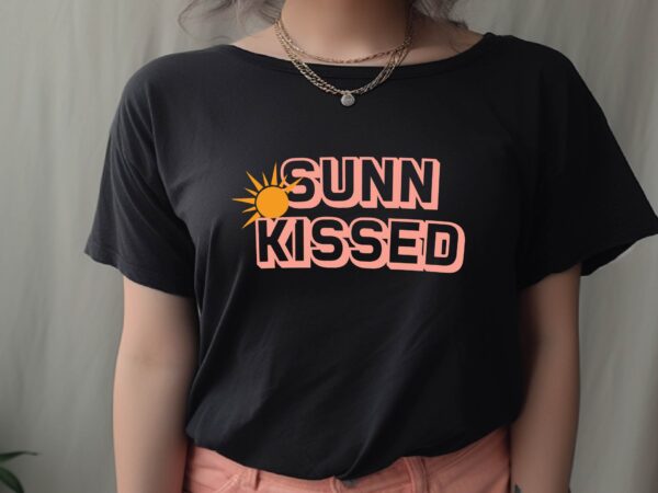 Sunkissed t shirt template vector