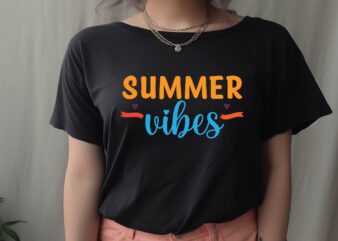 summer vibes t shirt template vector