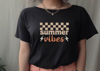 summer vibes t shirt template vector