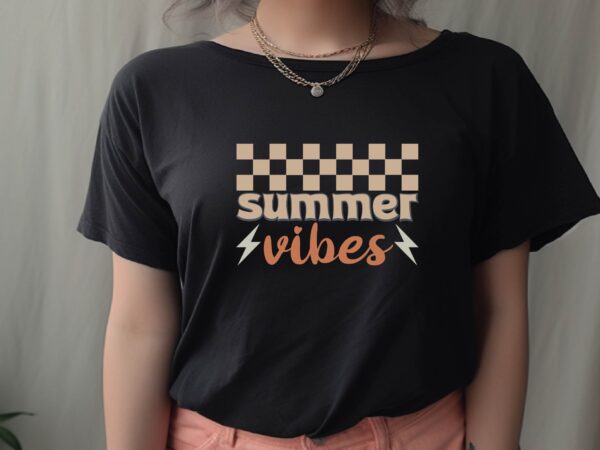 Summer vibes t shirt template vector Summer vibes t shirt template vector