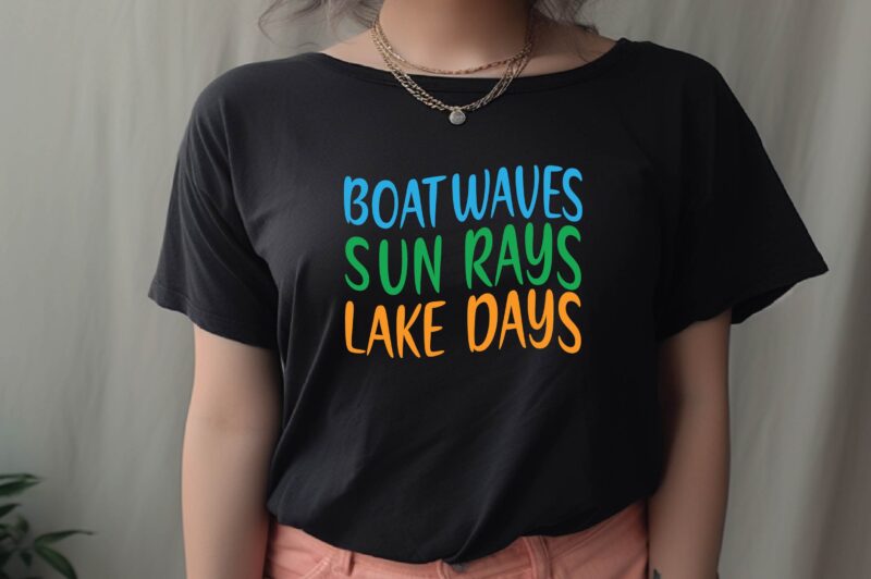 boat waves sun rays lake days