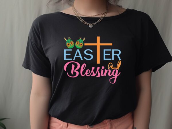 Easter blessing vector clipart