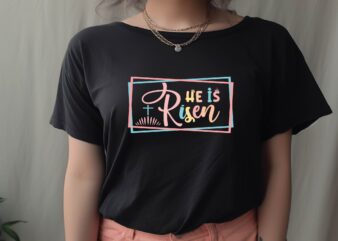 he is risen graphic t shirt
