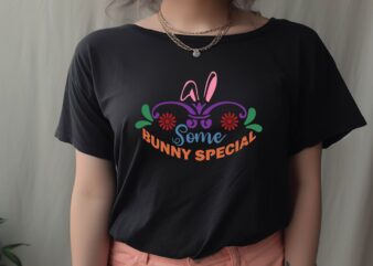 some bunny special t shirt template vector