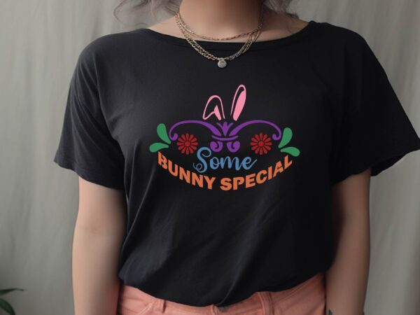 Some bunny special t shirt template vector