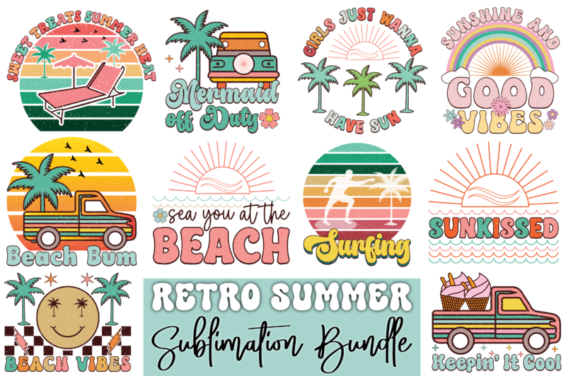 Retro Summer Sublimation Bundle