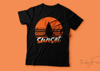 sunset is a free therapy amazing T-shirt design