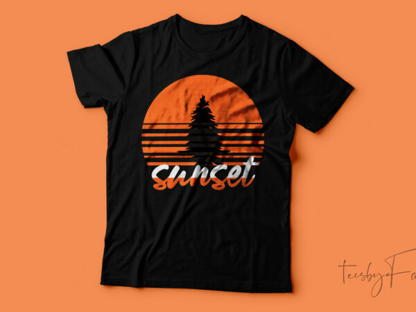Sunset is a free therapy amazing t-shirt design