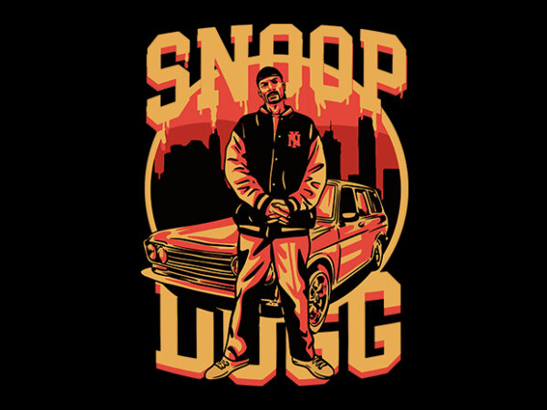 Snoop t shirt template vector