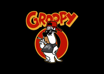 groopy t shirt design template