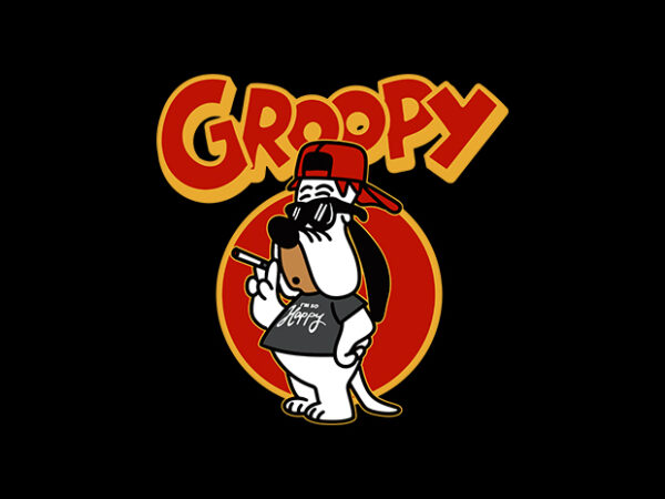 Groopy t shirt design template