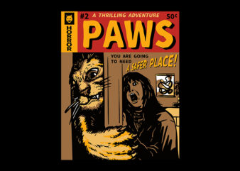 paws t shirt illustration
