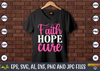 Faith Hope Cure,World Cancer Day, Cancer svg, cancer usa flag, cancer fight svg, leopard football cancer svg, wear pink svg, together we fig