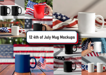 4th of July Mug Mockup Bundle