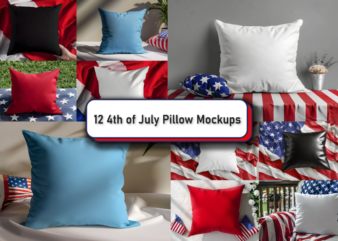 4th of July Pillow Mockup Bundle