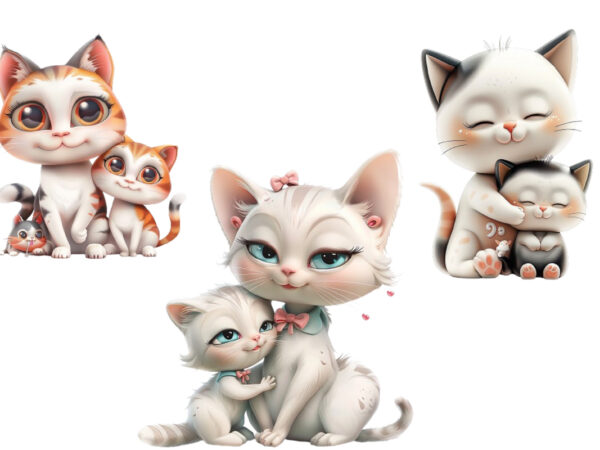 Watercolor kitten clipart bundle,cat watercolor print,mom and cat clipart, cat lover gift, mother’s day print,cat mom and baby sublimation,c t shirt design for sale Watercolor kitten clipart bundle,cat watercolor print,mom and cat clipart, cat lover gift, mother’s day print,cat mom and baby sublimation,c t shirt design for sale