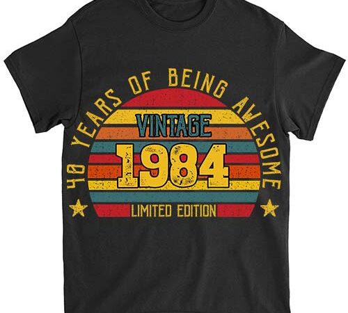 40 year old gifts vintage 1984 limited edition 40th birthday t-shirt ltsp