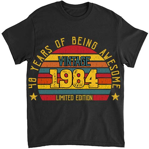 40 Year Old Gifts Vintage 1984 Limited Edition 40th Birthday T-Shirt ltsp