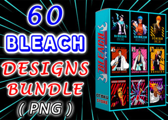 60 bleach designs bundle