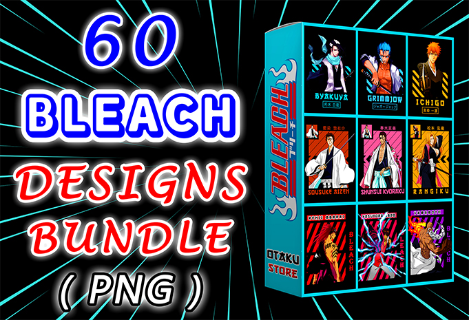 60 Bleach Designs Bundle