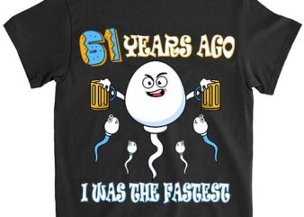 61 Years Ago I Was The Fastest Birthday Decorations T-Shirt ltsp