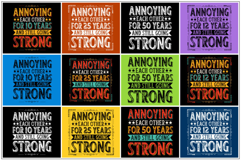 Annoying Each other T-Shirt Design Bundle