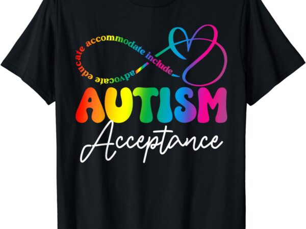 Autism awareness acceptance shirt infinity symbol men women t-shirt