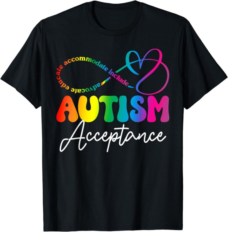 Autism Awareness Acceptance Shirt Infinity Symbol Men Women T-Shirt