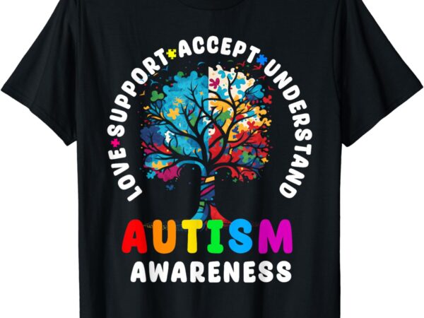 Autism awareness love support accept understand autism kids t-shirt