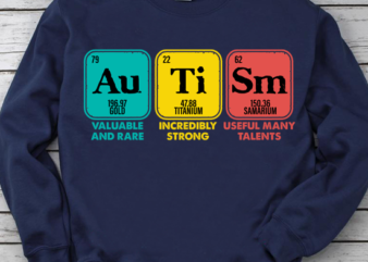 Autism Awareness Women Men Kids Elements Periodic Table T-Shirt PN LTSP