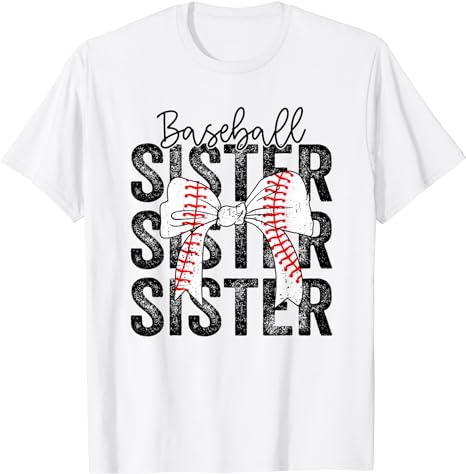 Baseball Sister Funny Baseball Life Softball Life Girl Women T-Shirt