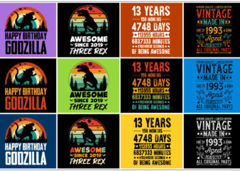 Birthday,Birthday TShirt,Birthday TShirt Design,Birthday TShirt Design Bundle,Birthday T-Shirt,Birthday T-Shirt Design