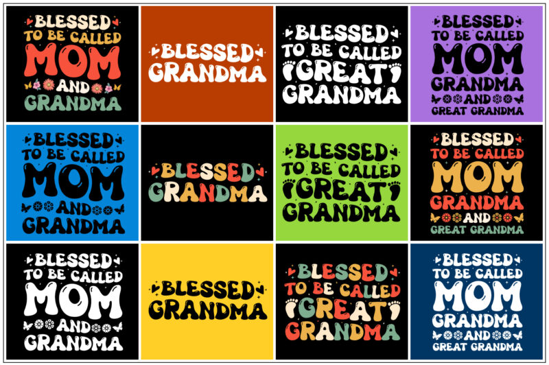 Blessed To Be Called T-Shirt Design Bundle