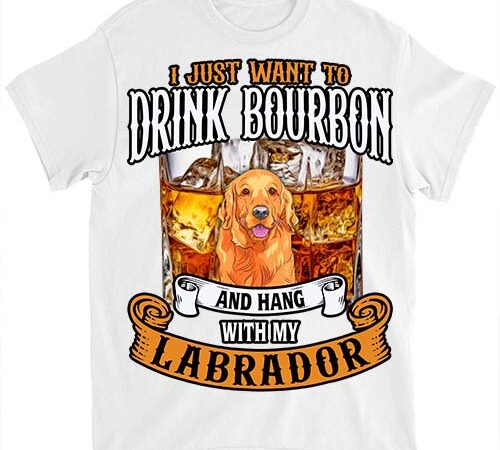 Bourbon whisky fan labrador owner dog lover t-shirt1 ltsp