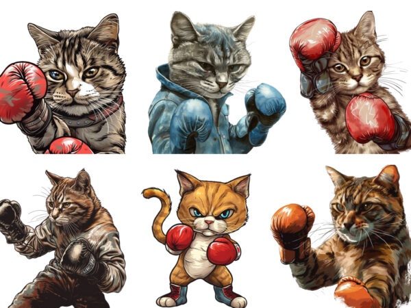Boxing cat sublimation clipart,cat clipart,cat sublimation,boxing cat,kitten,cat lover,animal,instant download,cat illustrations,digital,sub t shirt template