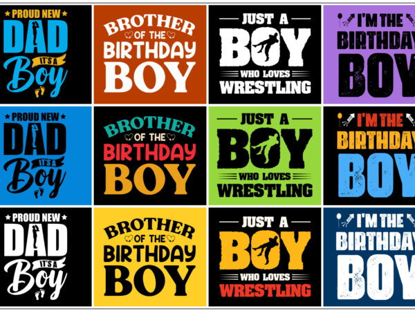 Boy t-shirt design bundle