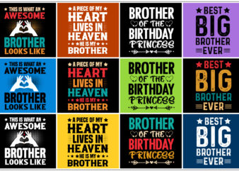 Brother T-Shirt Design Bundle