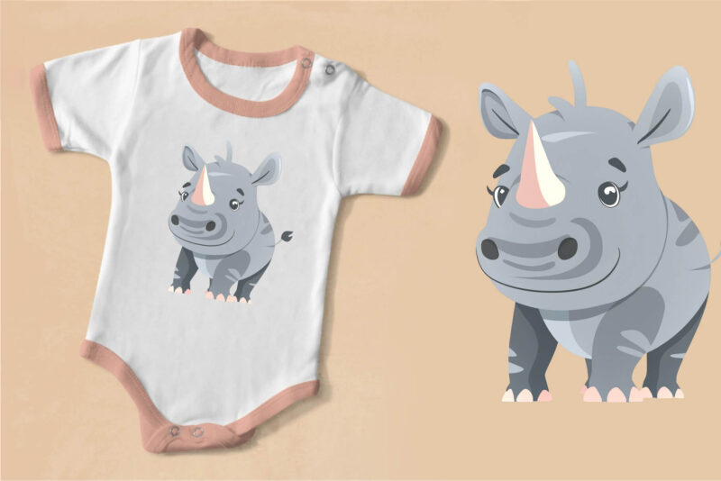 Bundle Cute animals. TShirt Sticker.