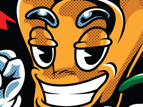 Good vibes w paprika t-shirt design template