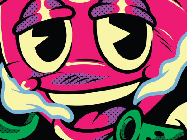 Radish smile t-shirt design template