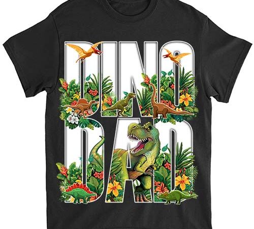 Dinosaur dad dinosaur parent father_s day gift for dino dads t-shirt ltsp png file