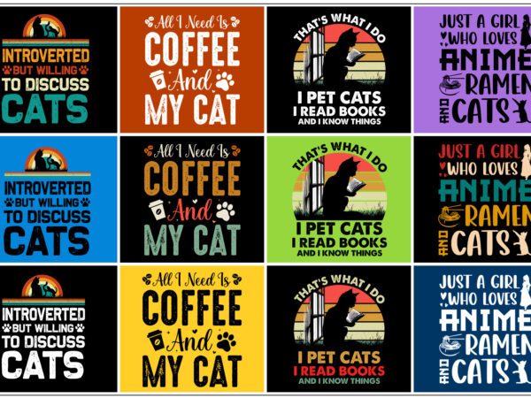 Cat t-shirt design bundle-trendy pod best t-shirt design bundle Cat t-shirt design bundle-trendy pod best t-shirt design bundle
