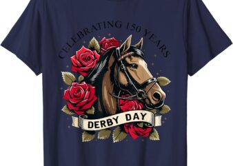 Celebrating 150 Years KY Derby Day Men Women Vintage T-Shirt