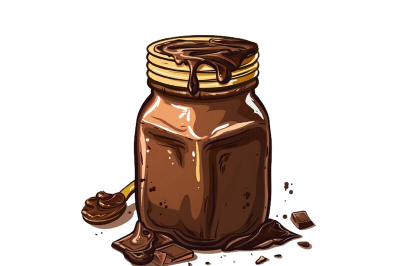 Chocolate Spread funny cartoon Jar clipat