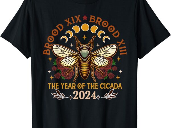 Cicada lover brood xix brood xiii year of the cicada 2024 t-shirt
