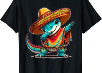 Cinco De Mayo Dinosaur Dabbing Mexican Fiesta 5 De Mayo Kids T-Shirt
