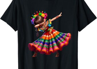 Cinco De Mayo Funny, Mexican Dabbing Woman Cinco De Mayo T-Shirt